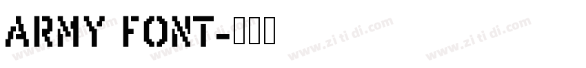 Army font字体转换